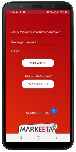 Zapomenuté heslo - krok 1