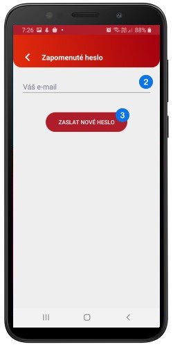 Zapomenuté heslo - krok 2