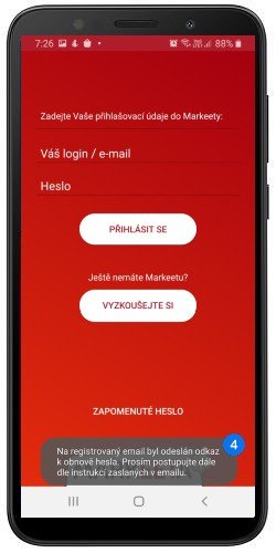 Zapomenuté heslo - krok 3