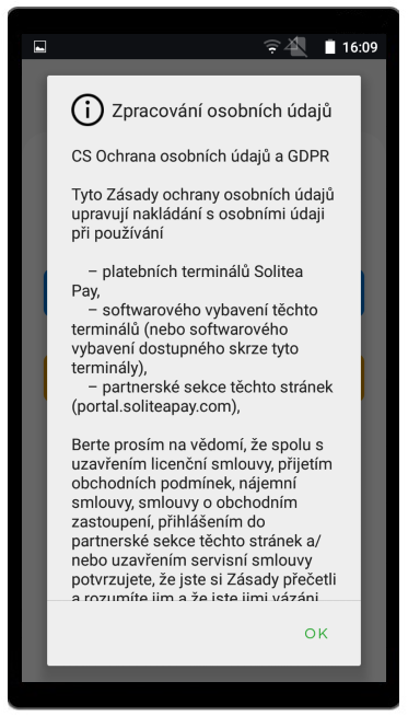 Aktivace - Zpracování osobních údajů