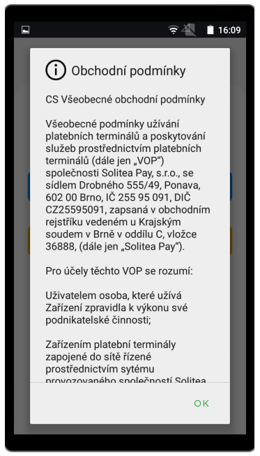 Aktivace - Obchodní podmínky