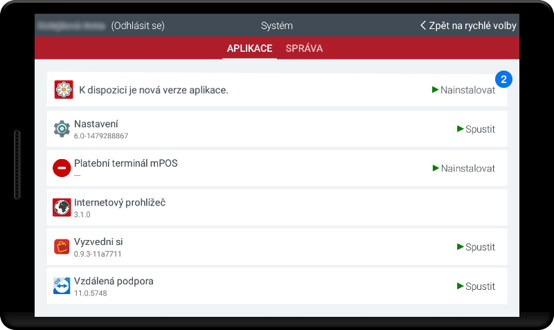Aplikace - Nainstalovat