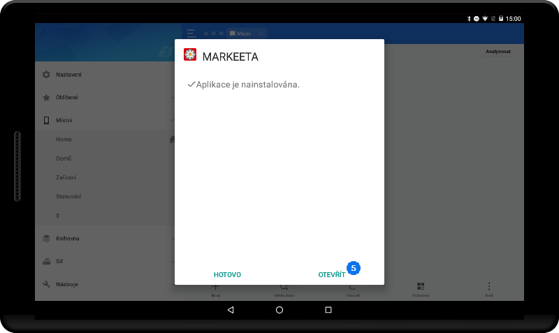 Dokončení instalace