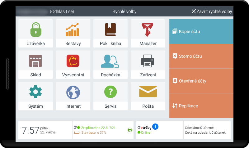 Rychlé volby - etržby