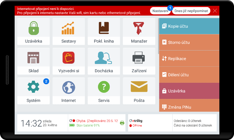 Připojení k internetu