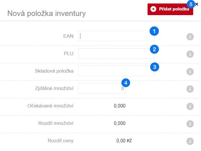 Tvorba inventurního dokladu – krok 5