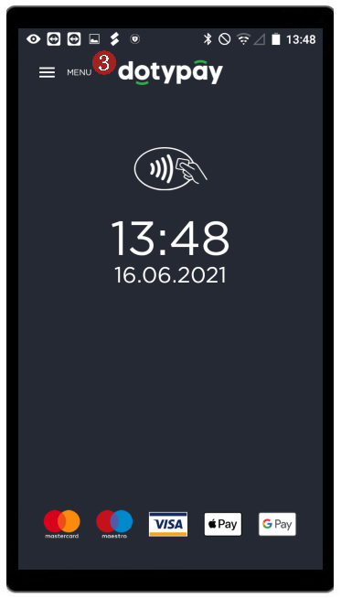 Ukončení KIOSK režimu - krok 1