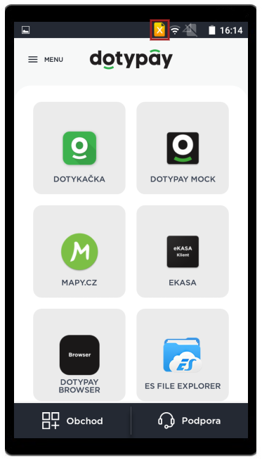 Není vložen kotouček