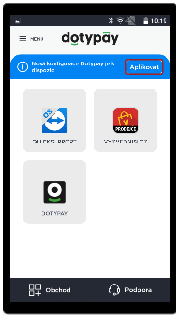 Aplikace konfigurace