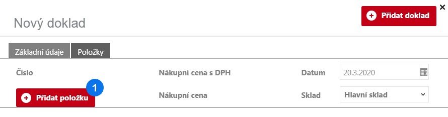 Tvorba Nákupního dokladu – krok 4