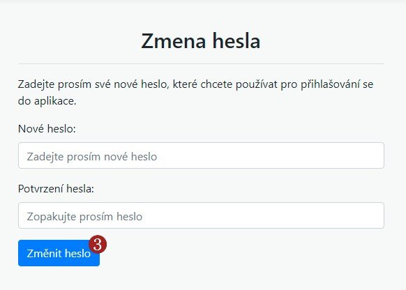 Zapomněli jste heslo? - krok 3