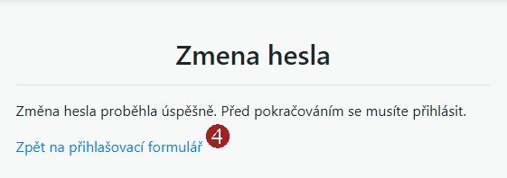 Zapomněli jste heslo? - krok 4