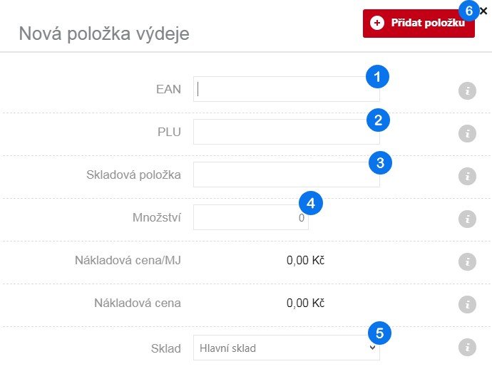 Tvorba dokladu o ostatním výdeji – krok 5
