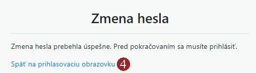 Zabudli ste heslo? - krok 4