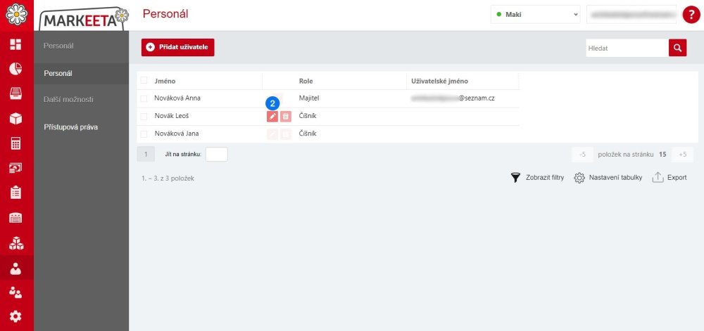 Zapomenutý PIN - krok 2