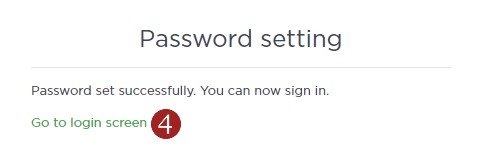 Forgot your password? - step 4