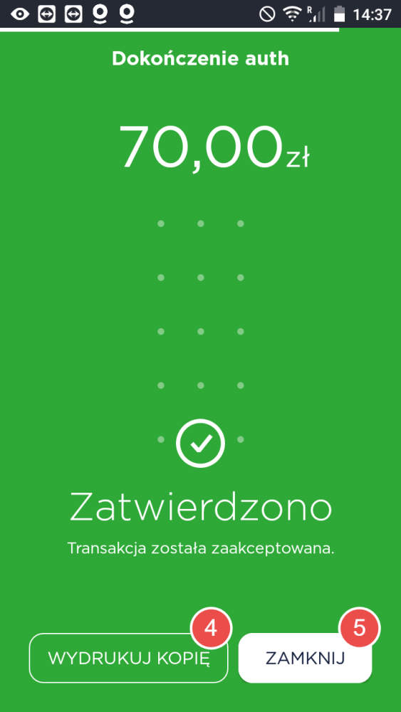 Ukończenie autoryzacji - krok 5