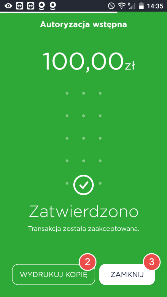 Autoryzacja wstępna - krok 3