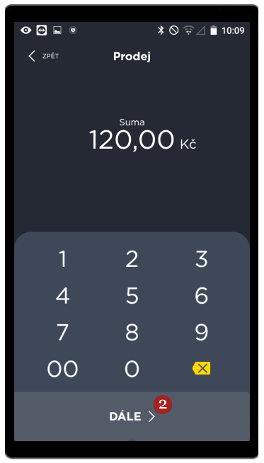 Prodej - krok 2