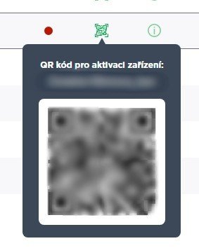 Aktivační QR kód