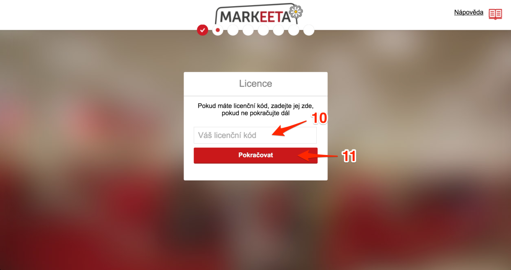 Průvodce registrací - krok 4