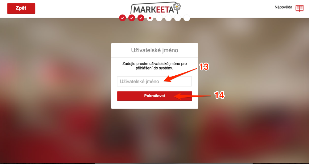 Průvodce registrací - krok 6