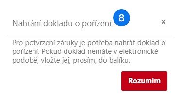Zařízení je v záruce