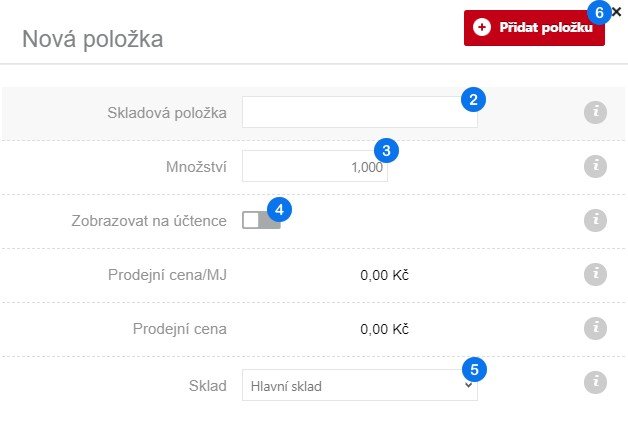Jak přidat novou položku – krok 7