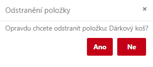 Smazání položky