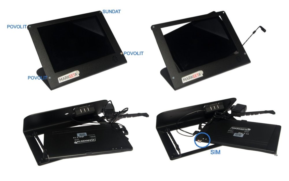 Vložení SIM karty do pokladny Smart - krok 2