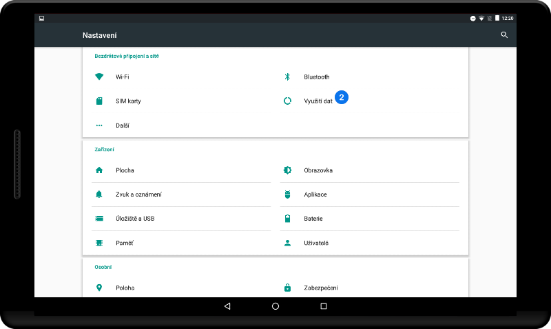 Připojení pokladny k internetu - krok 2