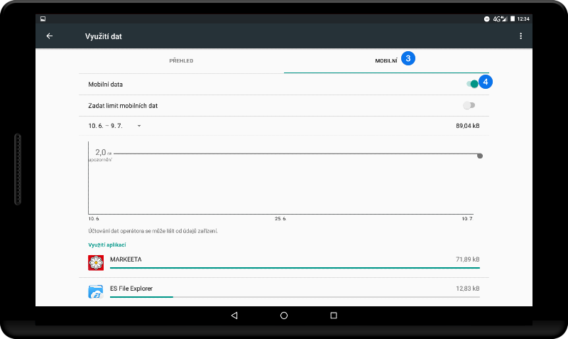 Připojení pokladny k internetu - krok 3