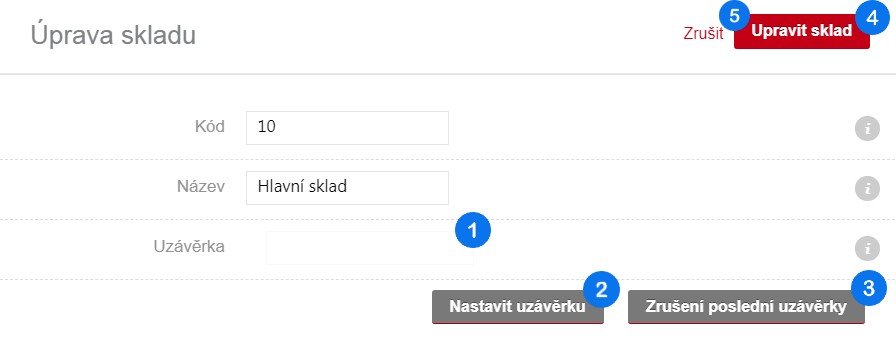 Úprava skladu