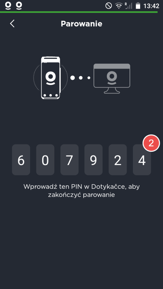 Połącz się z aplikacją Dotykačka