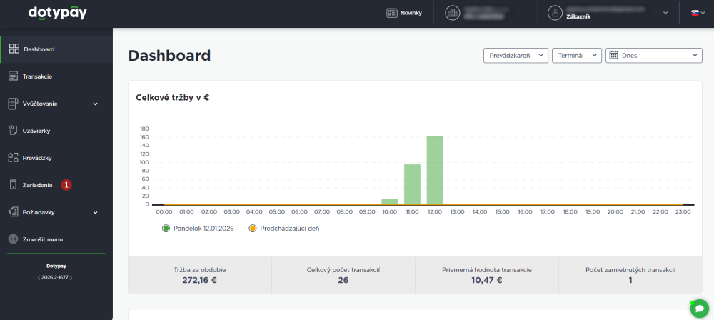 Akceptácia stravných lístkov - krok 2