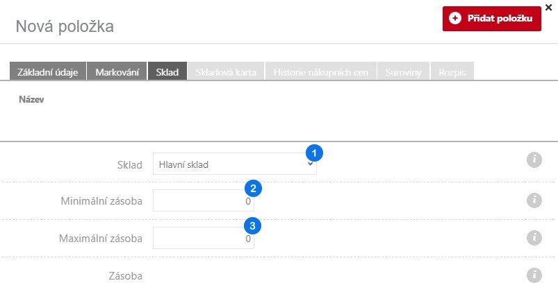 Jak přidat novou položku – krok 5