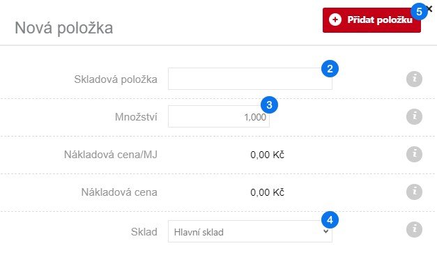 Jak přidat novou položku – krok 7