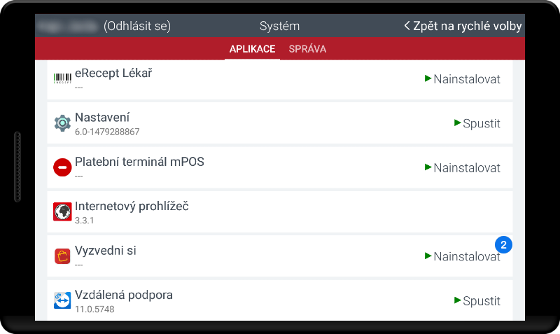 Instalace aplikace - krok 3