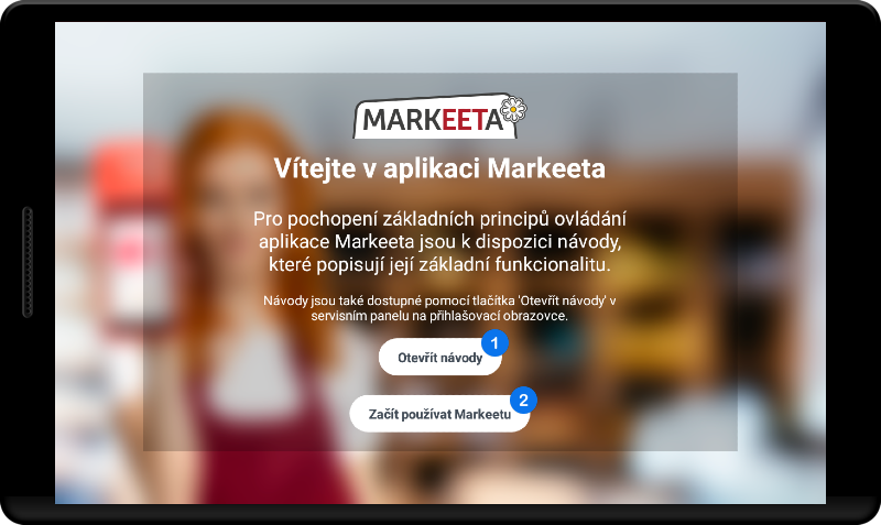 Vítejte v aplikaci Markeeta