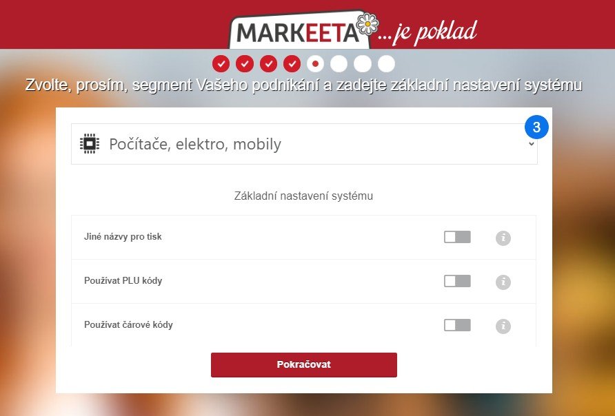 Průvodce registrací - krok 2 (B)