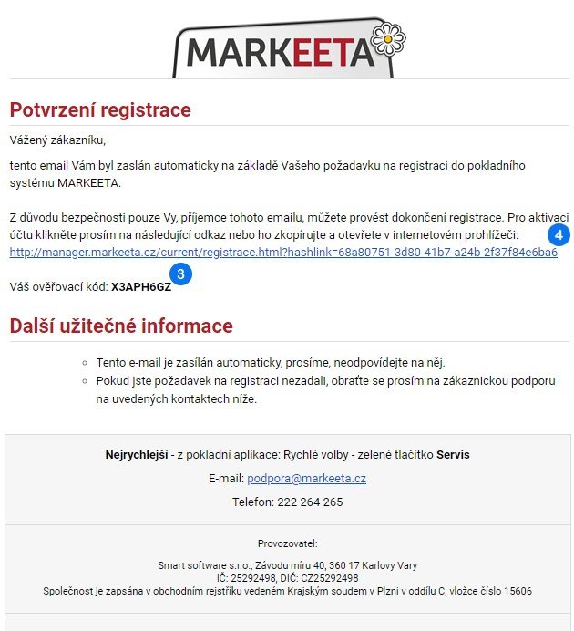 Průvodce registrací - krok 2 (A)