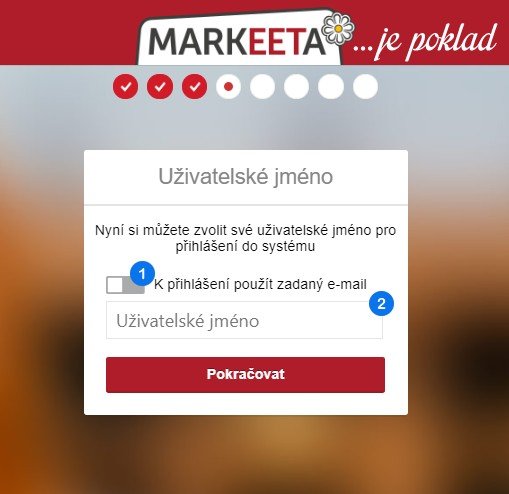 Průvodce registrací - krok 1 (B)