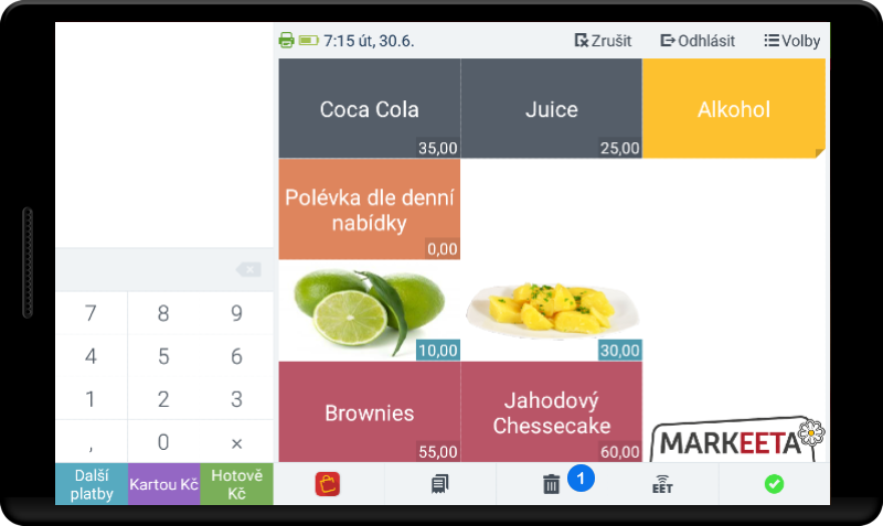 Jak používat funkci záporná položka - krok 2