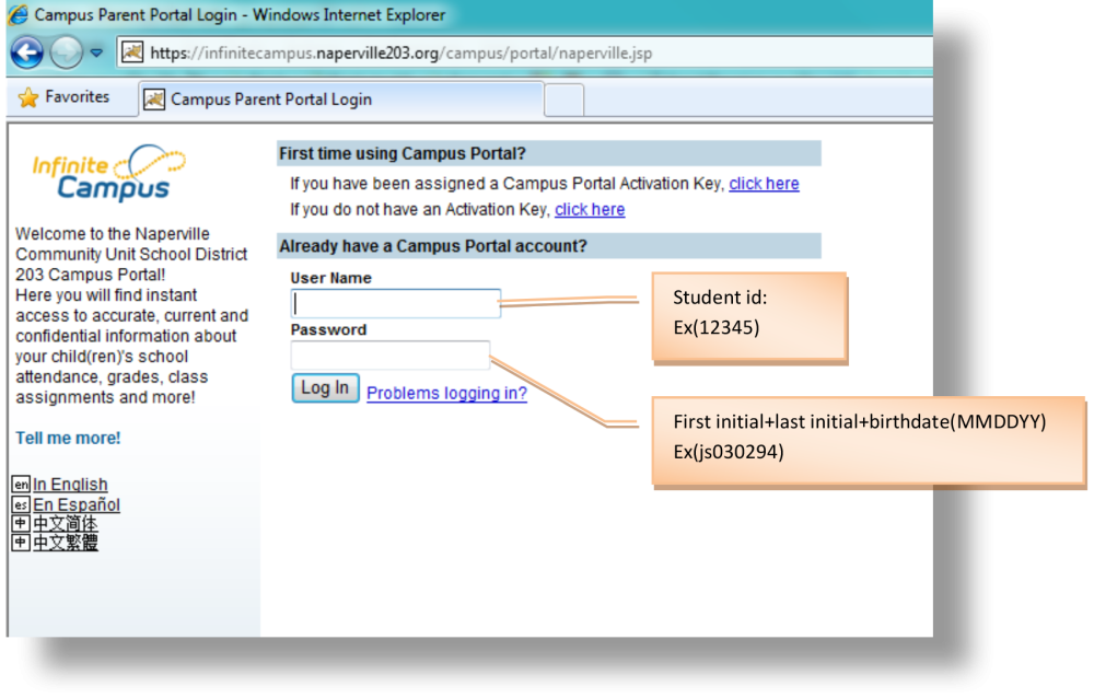 Infinite Campus Course Selection Instructions District 203 Program 