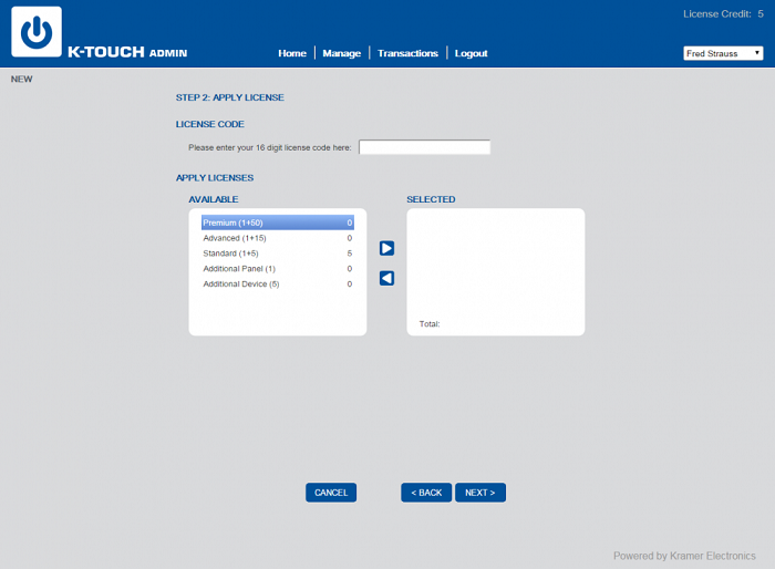 Creating a Customer Project - K-Touch - 1