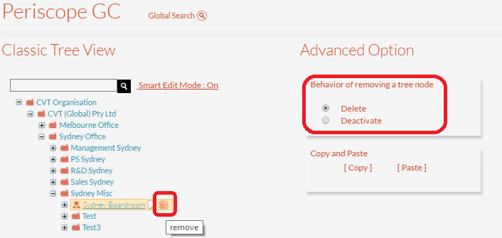 Remove Button and its' options Remove Button and its' options