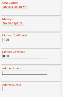 Additional Site/Department properties 1 Additional Site/Department properties 1