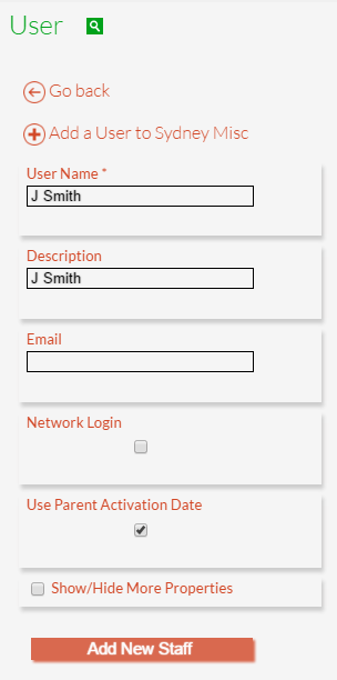 Add a New User Add a New User