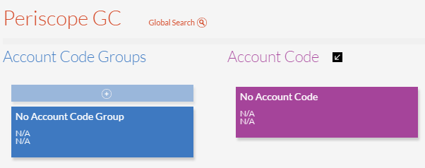 Account Code Page Account Code Page