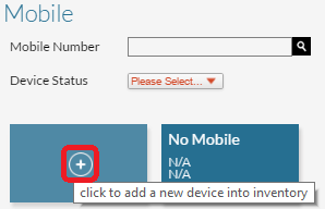 Add New Mobile icon Add New Mobile icon